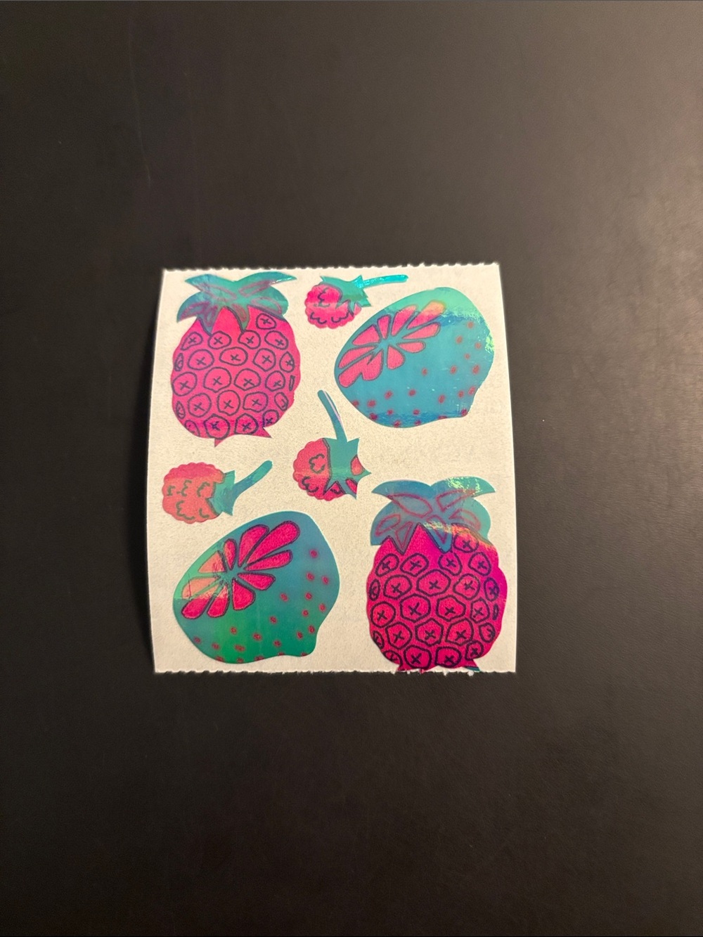 Cotrin Tropical Fruit Pearly Sticker Mod Vintage 80's